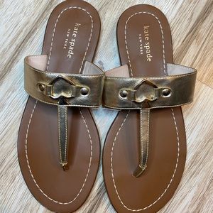 Kate Spade Camila Sandal - Gold; NEW